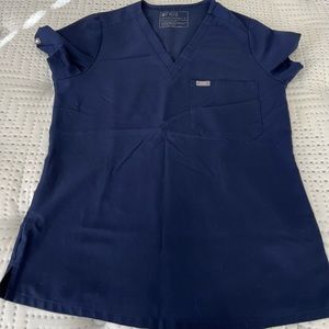 Figs navy blue scrub top